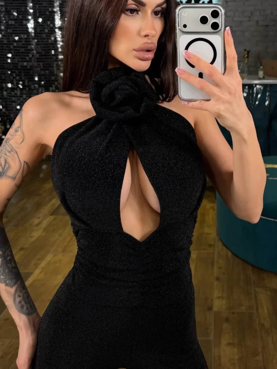 ROSE JUMPSUIT - BLACK